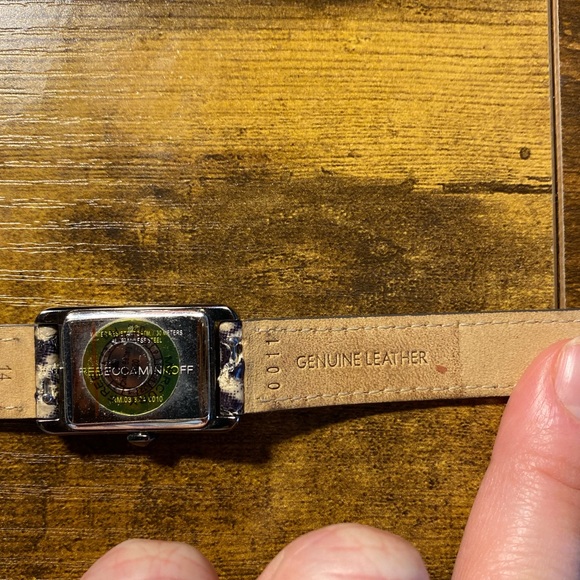 Rebecca Minkoff double wrap bracelet watch, python - Picture 10 of 14